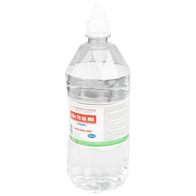 Cồn 70 độ Vĩnh Phúc dùng để diệt khuẩn dụng cụ y tế, bề mặt trong y tế (1000ml)-2