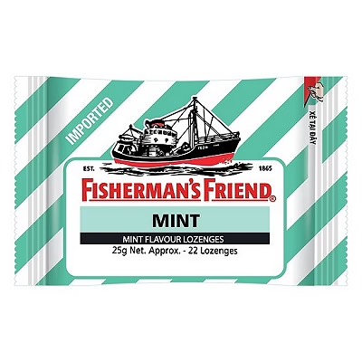 Kẹo con tàu Fisherman's Friend vị bạc hà thông cổ, mát họng, thông mũi (25g)-1