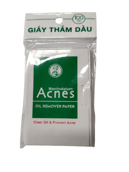 Giấy thấm dầu Acnes Oil Remover Paper giúp kiểm soát nhờn, ngăn ngừa mụn (100 tờ)-0