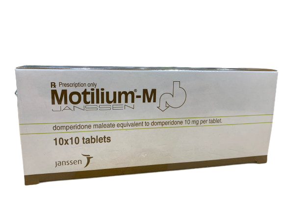 Viên nén Motilium-M Janssen điều trị triệu chứng nôn và buồn nôn (10 vỉ x 10 viên)