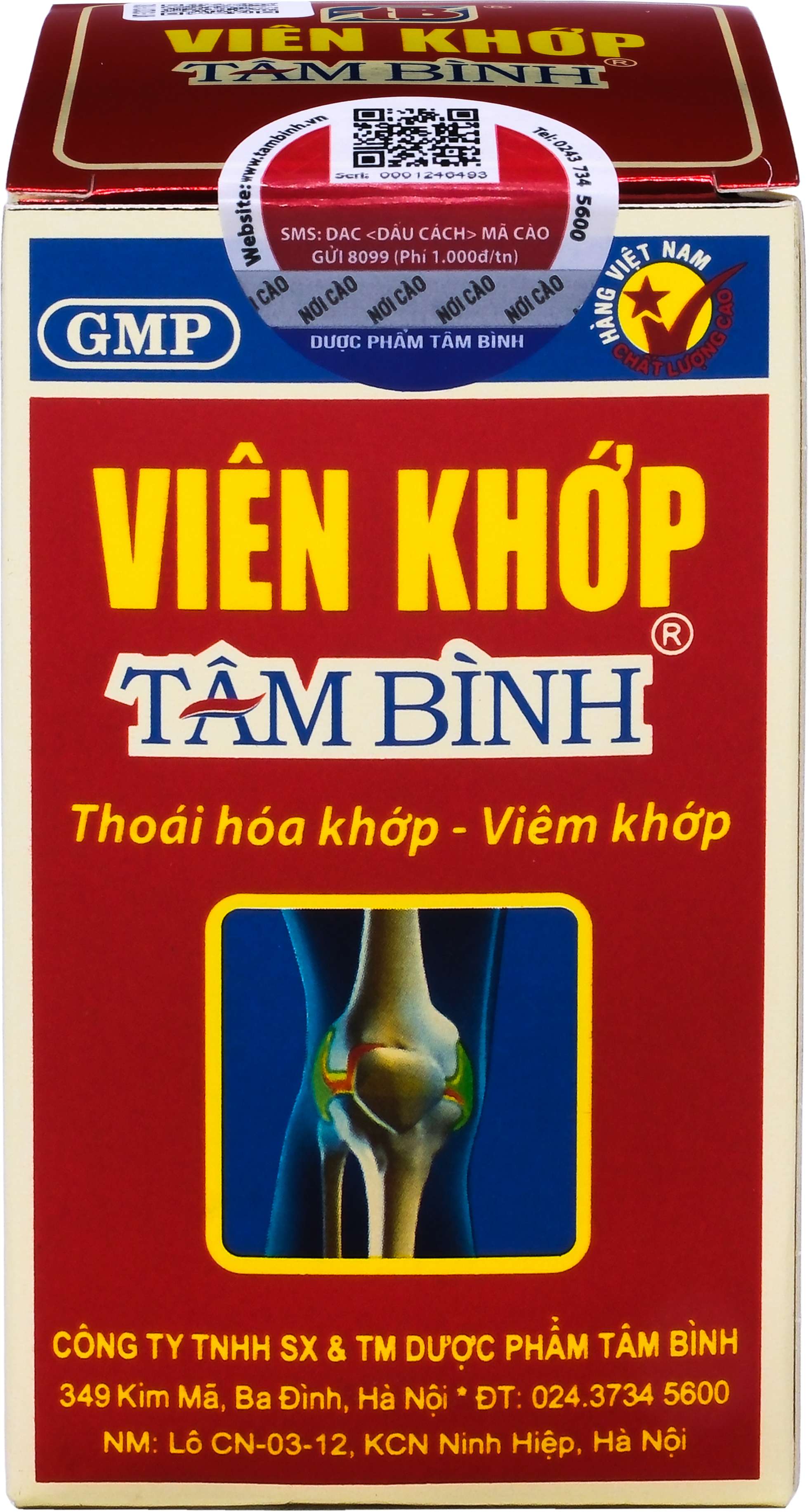 Viên khớp Tâm Bình hỗ trợ giảm các triệu chứng của thoái hóa khớp, viêm khớp (60 viên)-2