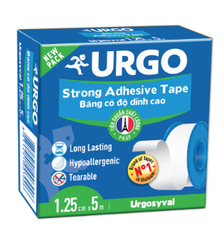 Băng keo lụa có độ dính cao Urgosyval Strong Adhessive size 1.25cm x 5m cố định băng gạc (1 cuộn)