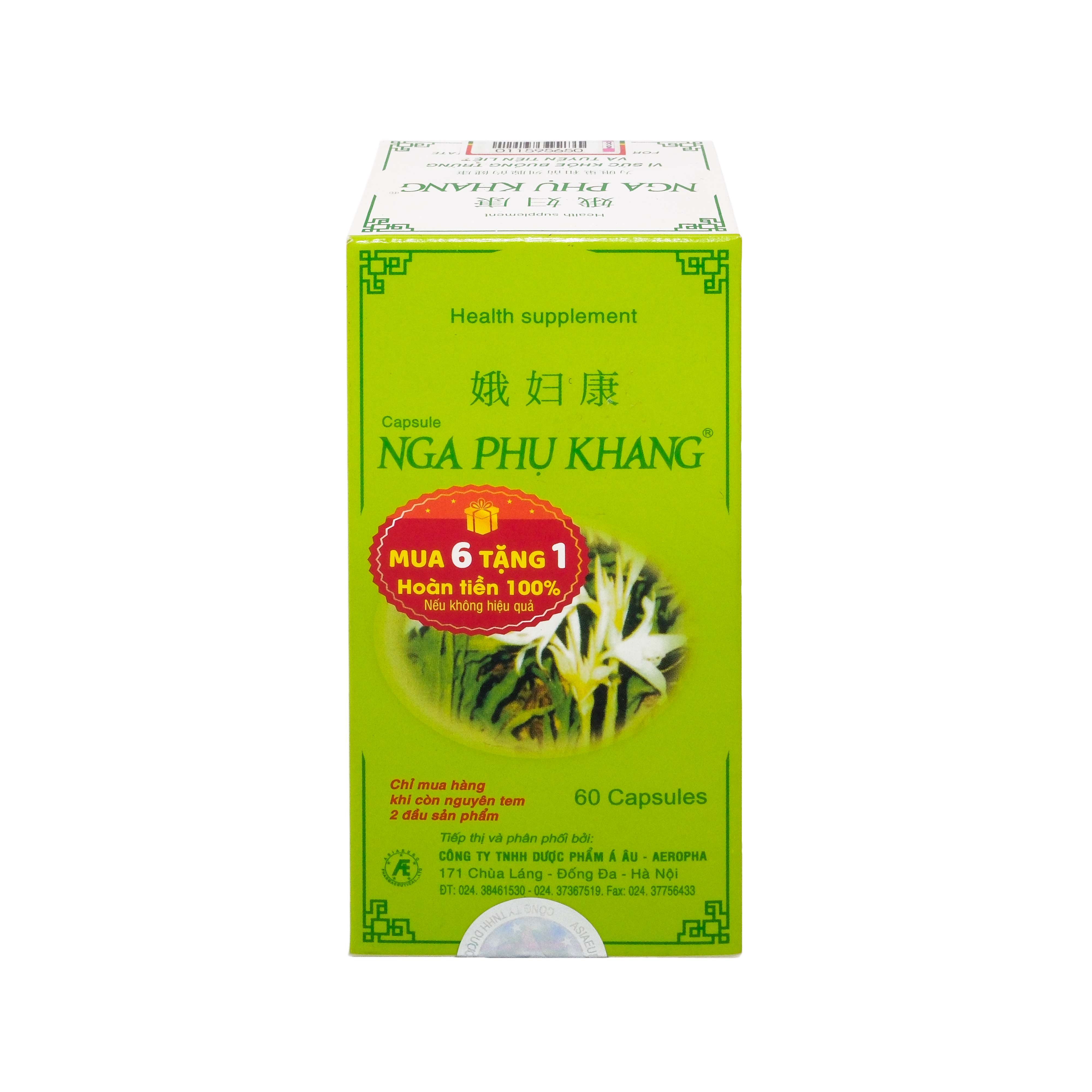 Viên uống Nga Phụ Khang Dược Quốc Tế hỗ trợ giảm sự tiến triển của u nang buồng trứng (60 viên)-2