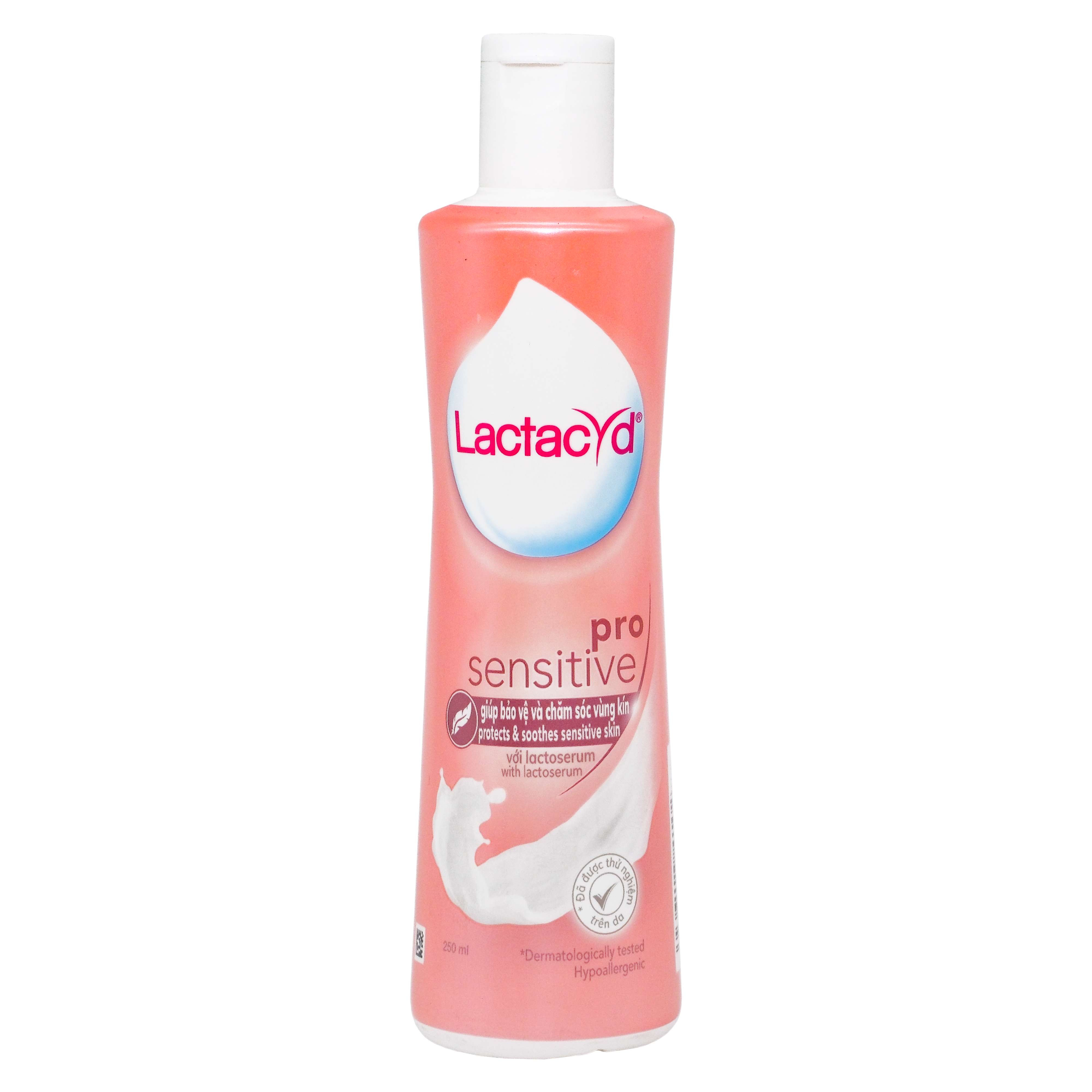 Dung dịch vệ sinh phụ nữ Lactacyd Pro Sensitive bảo vệ và chăm sóc vùng kín (250ml)