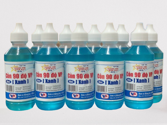 Cồn Xanh 90 độ Vĩnh Phúc hỗ trợ sát trùng vết thương ngoài (60ml)-0