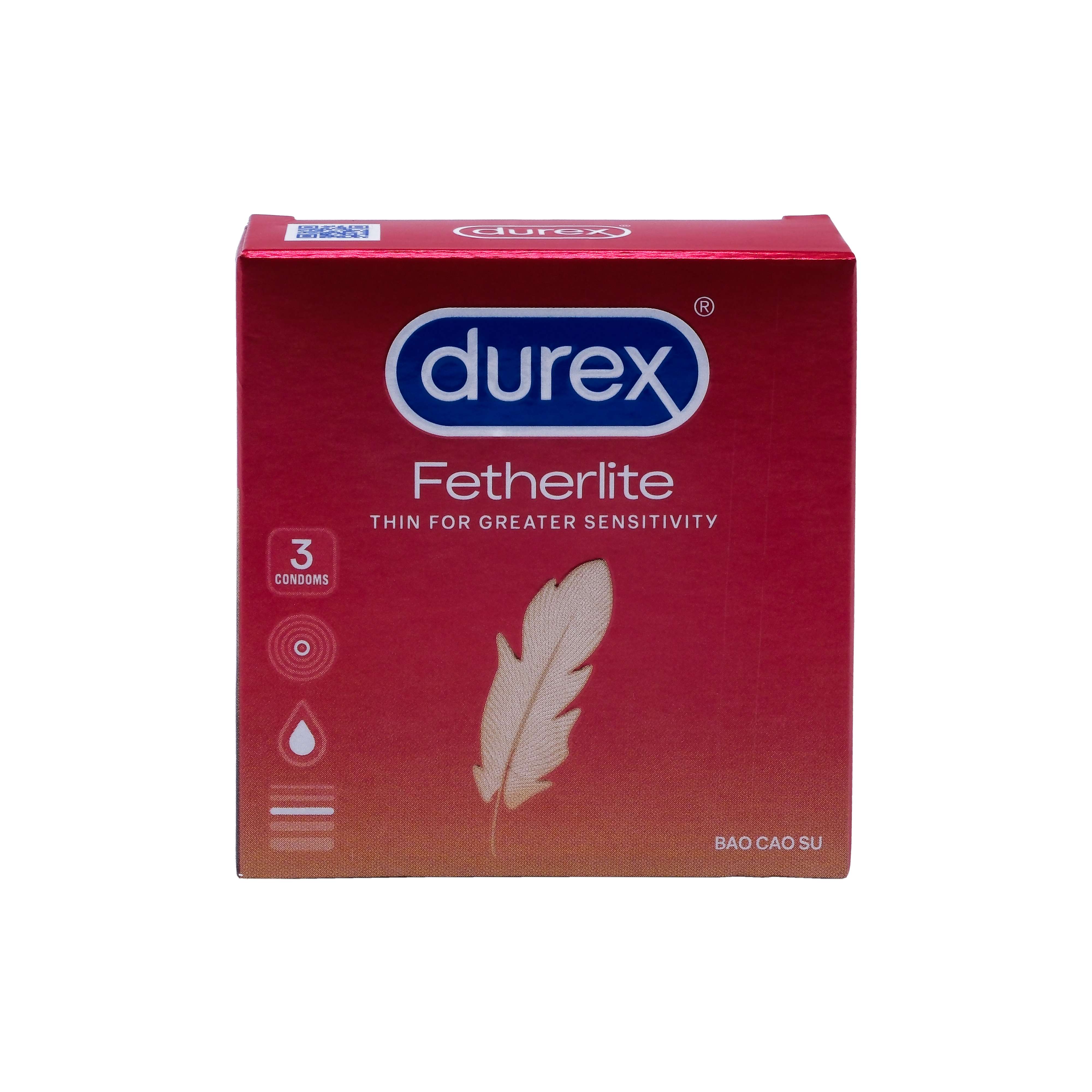 Bao cao su Durex Fetherlite vừa vặn, độ bảo vệ cao (3 cái)-3