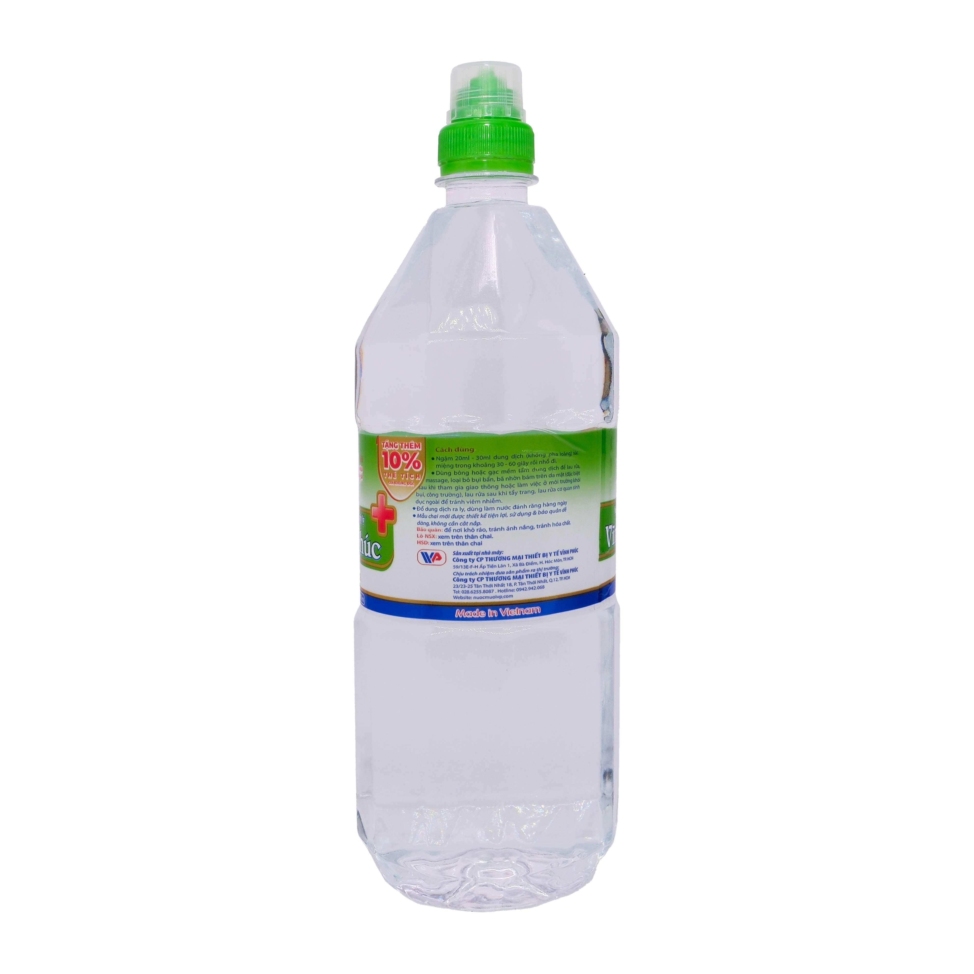 Nước Muối Sinh Lý Vĩnh Phúc Natri Clorid 0.9% (1000ml)-2