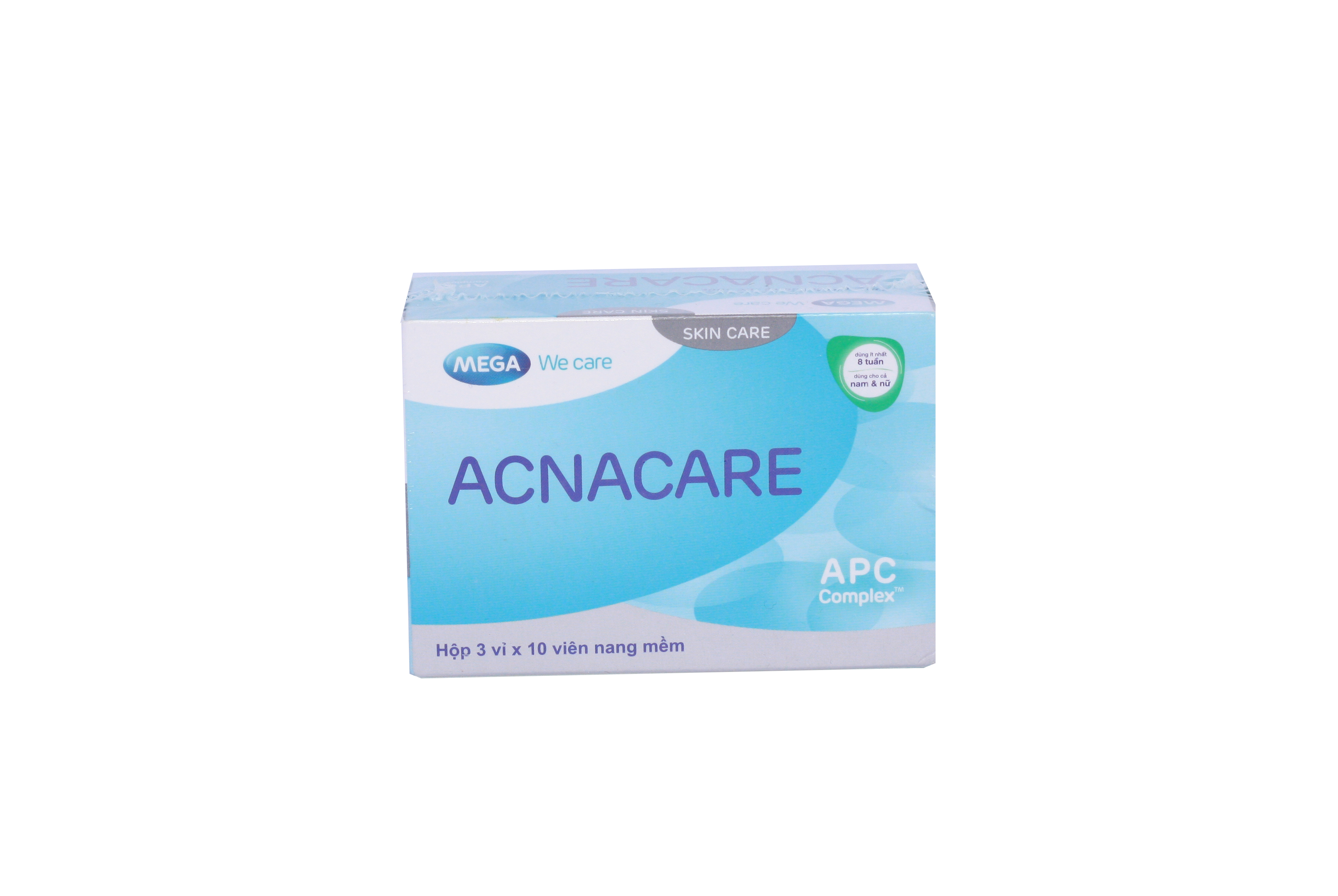 Viên uống Acnacare Mega We Care bổ sung chất chống oxy hóa, ngăn ngừa mụn (3 vỉ x 10 viên)-0