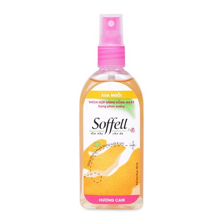 Xịt xua muỗi Soffell hương cam giúp chống muỗi trong suốt 8 giờ (80ml)