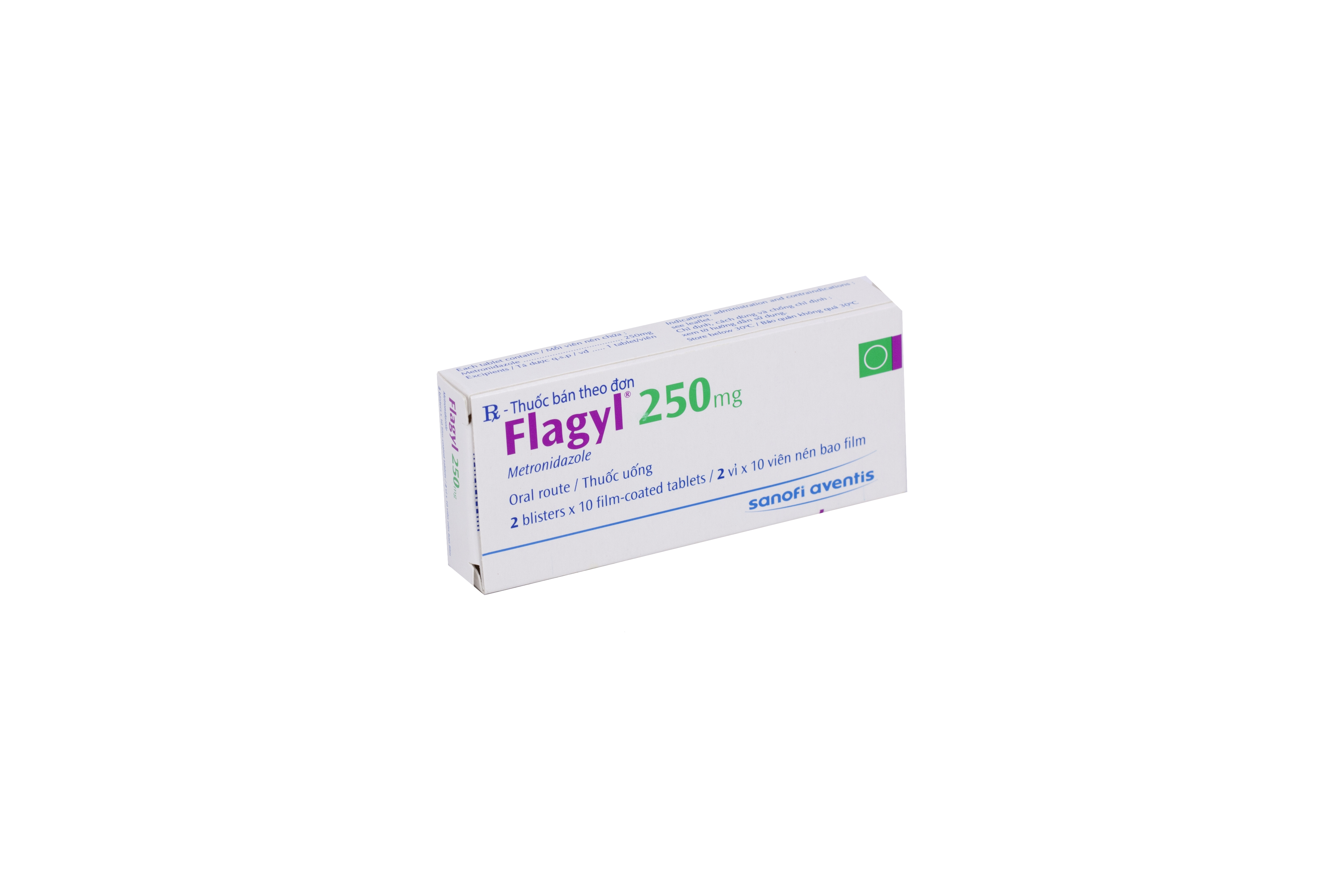 Thuốc Flagyl 250mg Sanofi điều trị nhiễm khuẩn (2 vỉ x 10 viên)-4