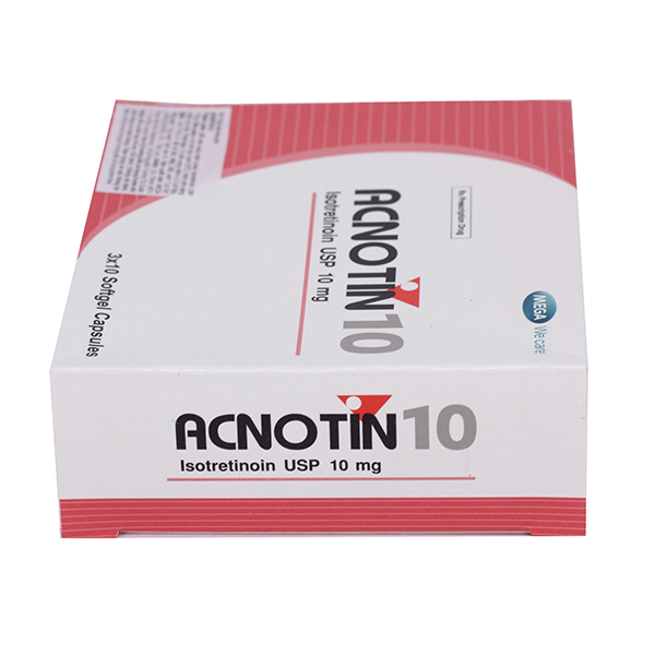 Viên nang Acnotin 10mg điều trị các dạng mụn trứng cá nặng (3 vỉ x 10 viên)-2