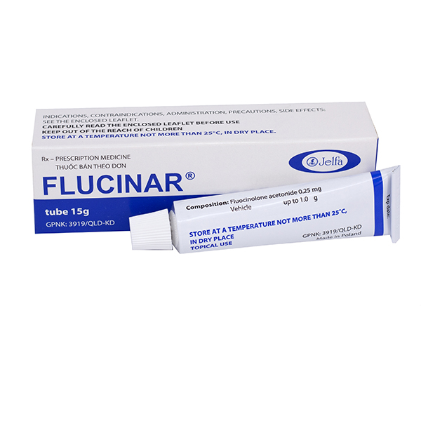 Thuốc dùng ngoài Flucinar trị vảy nến, mày đay, viêm da, giảm ngứa (tuýp 15g)-3