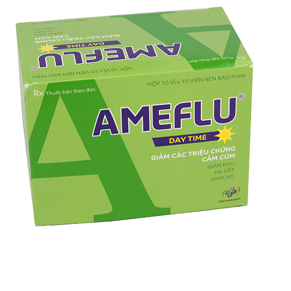 Thuốc Ameflu Day Time OPV giảm các triệu chứng cảm lạnh và cảm cúm (10 vỉ x 10 viên)-0