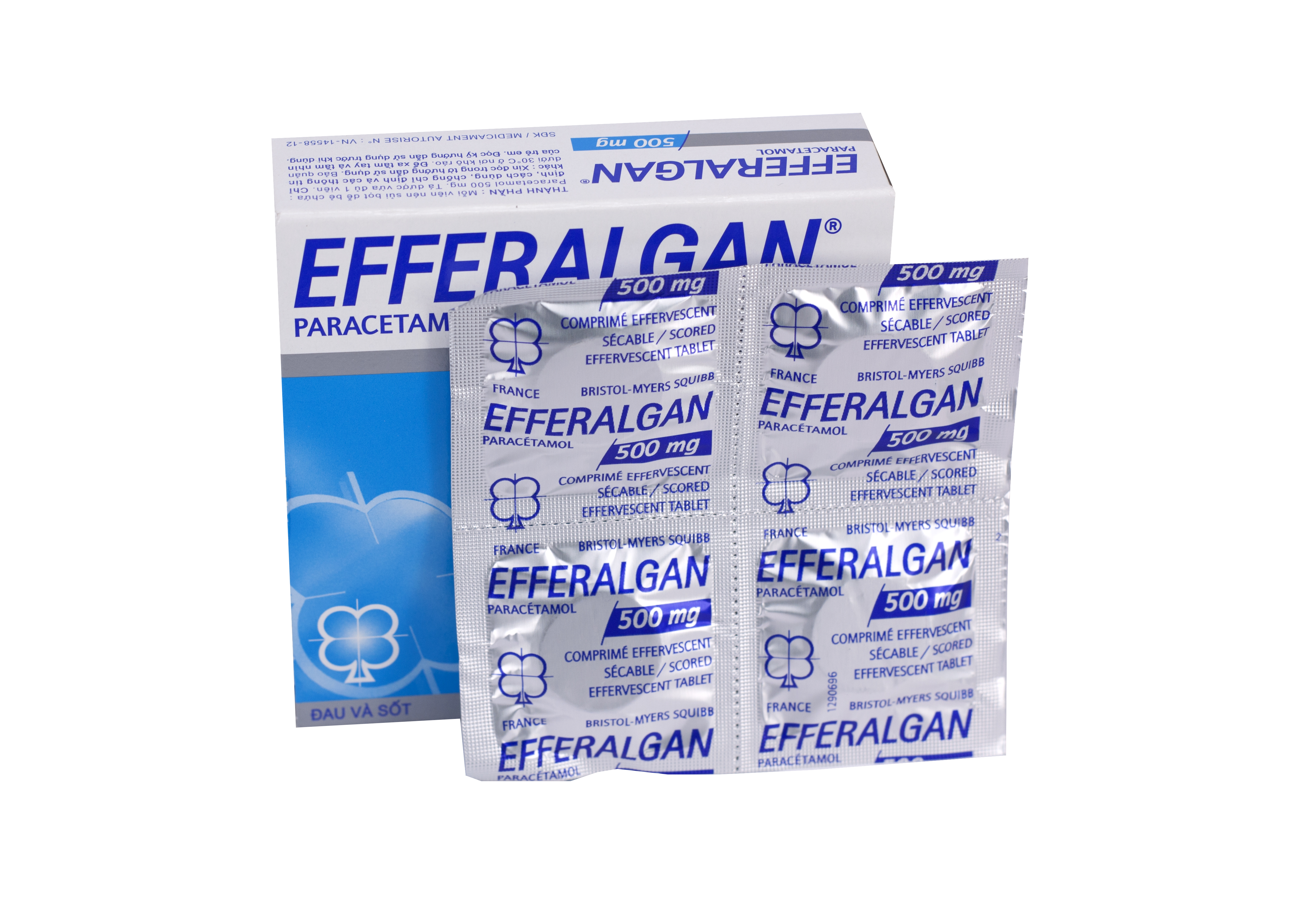 Viên nén sủi bọt Efferalgan Eff. 500mg UPSA SAS điều trị đau đầu, đau răng, sốt, nhức mỏi cơ (4 vỉ x 4 viên)-2