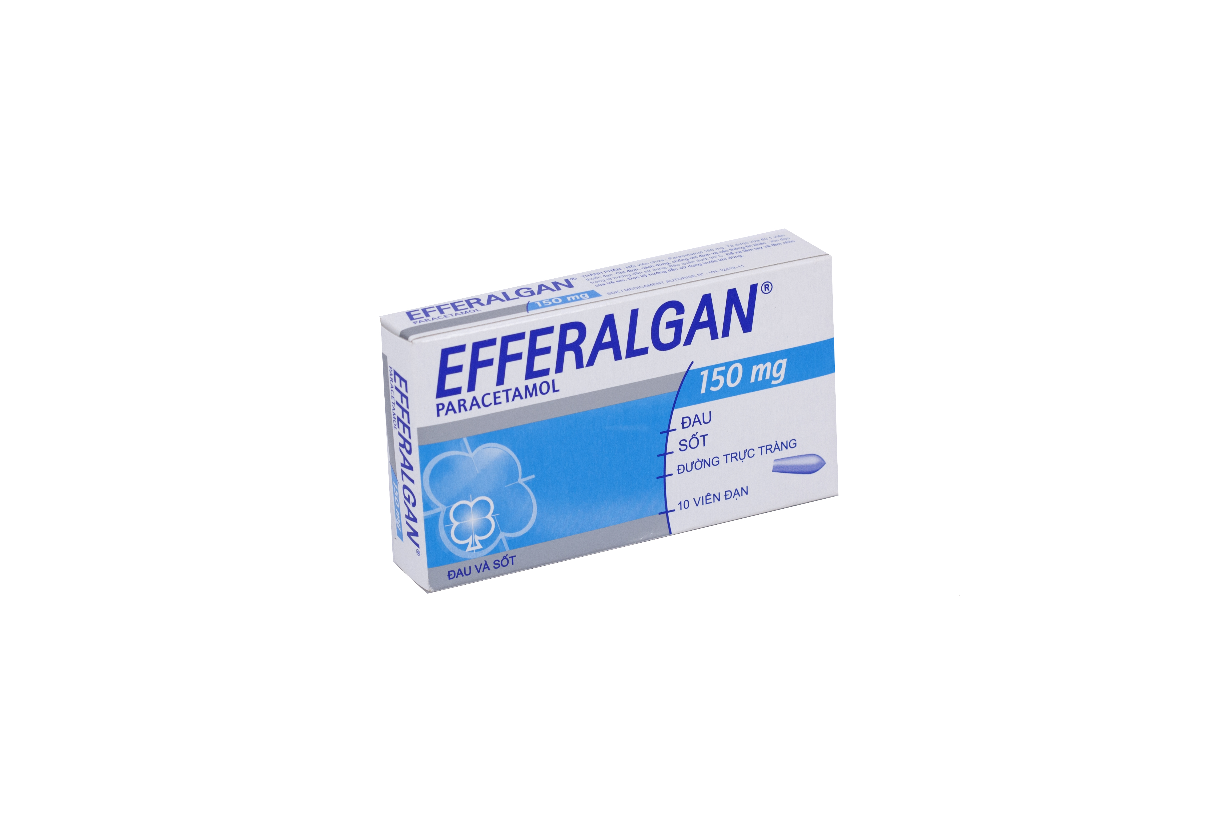 Viên đặt trực tràng Efferalgan 150mg UPSA SAS giảm đau, hạ sốt (2 vỉ x 5 viên)-3