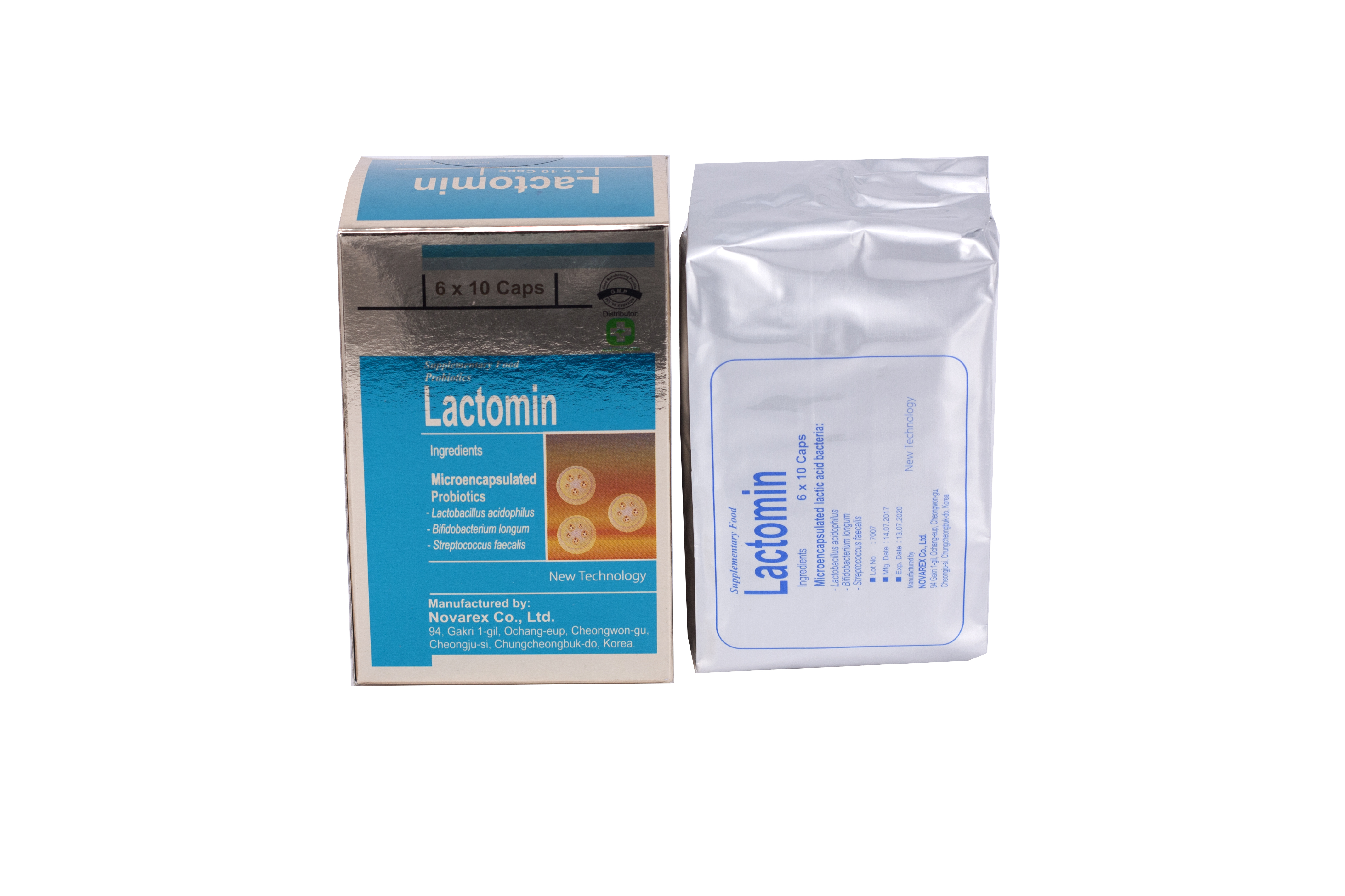 Viên uống Lactomin Novarex bổ sung vi khuẩn có ích, giúp tái lập cân bằng hệ vi sinh đường ruột (6 vỉ x 10 viên)