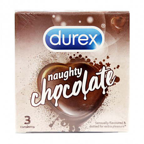 Bao cao su Durex Naughty Chocolate có gai giúp tăng thêm cảm xúc (3 cái)